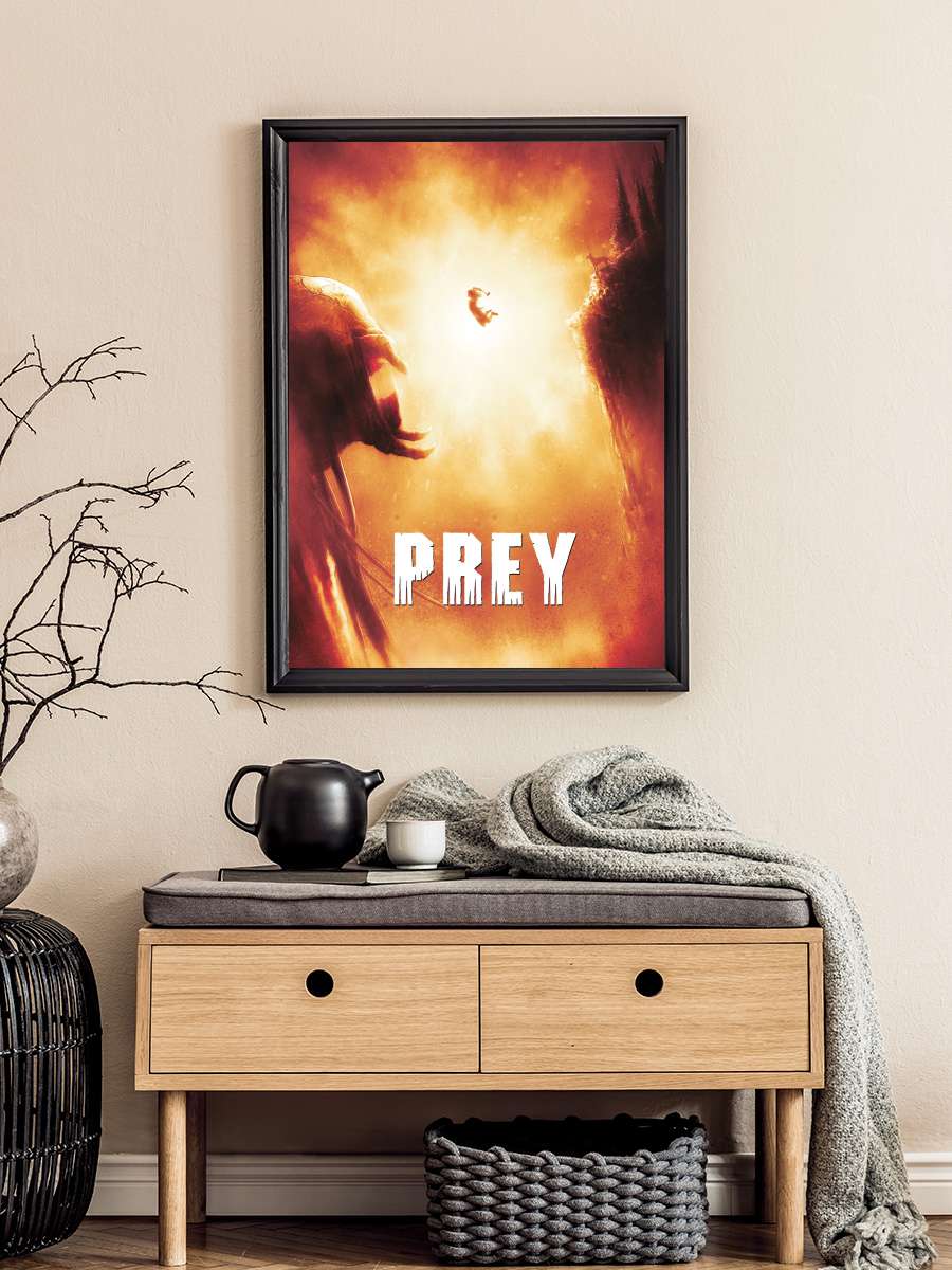 Prey Film Tablo Siyah Çerçeveli Film Poster Afiş Tablo