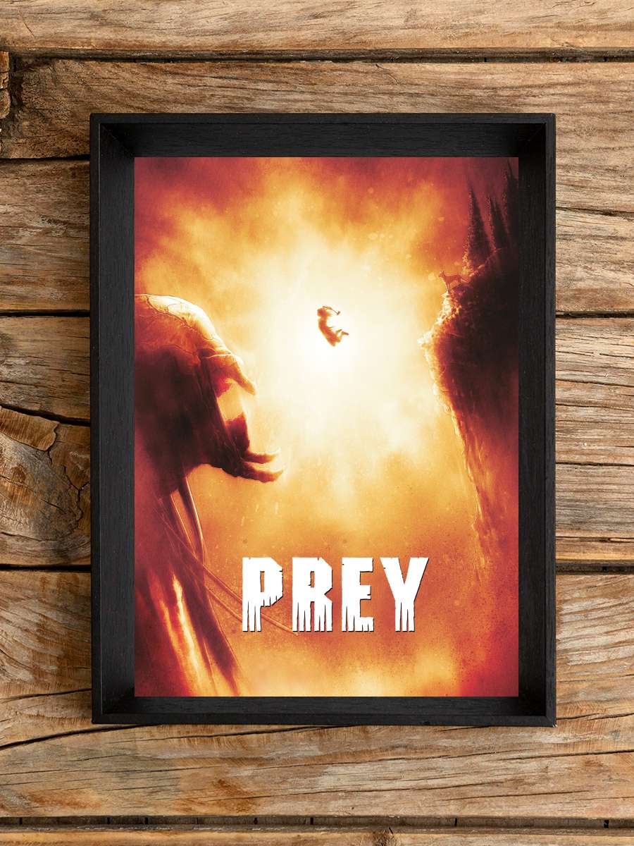 Prey Film Tablo Siyah Çerçeveli Film Poster Afiş Tablo
