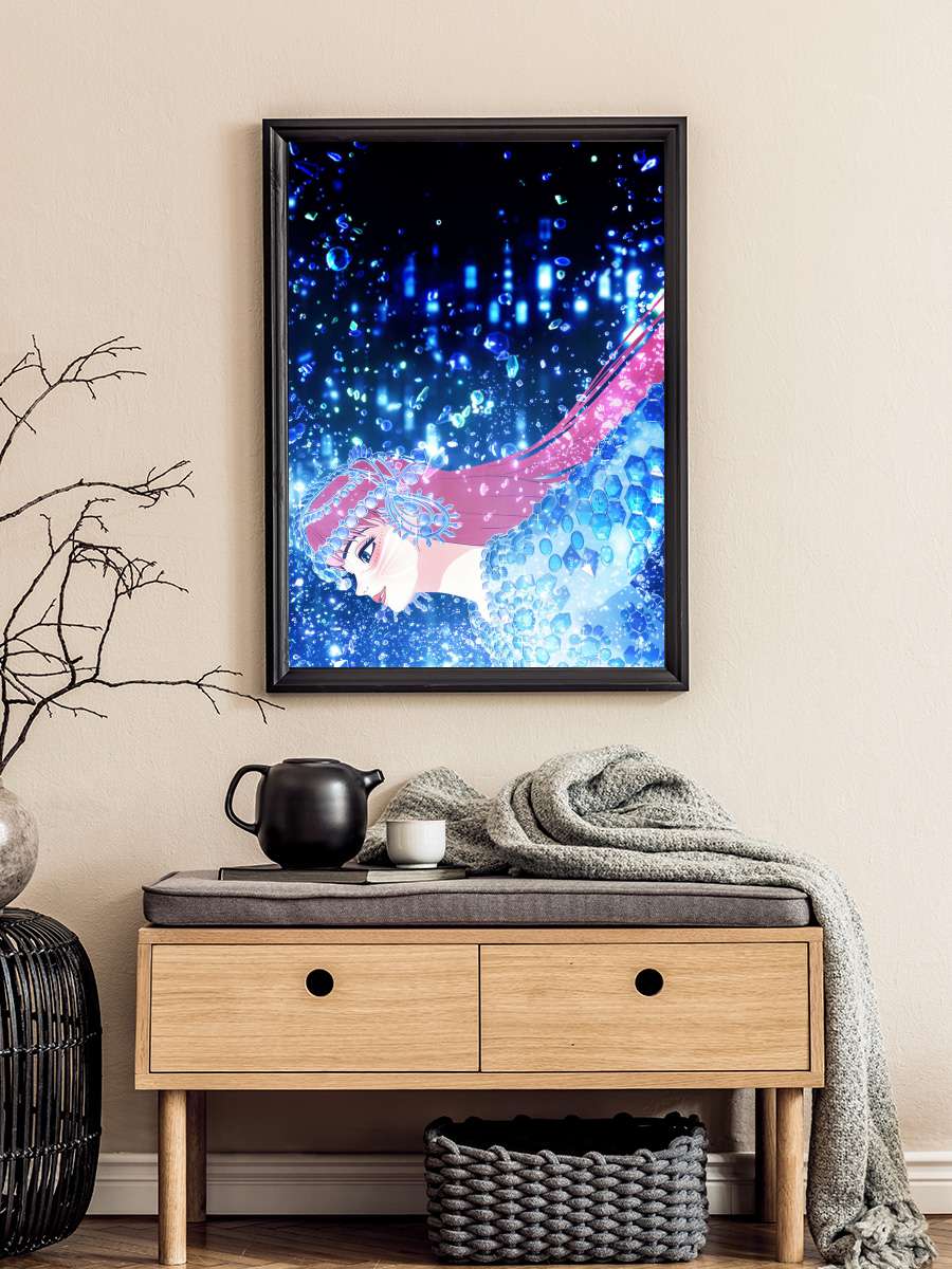 Belle - 竜とそばかすの姫 Film Tablo Siyah Çerçeveli Film Poster Afiş Tablo