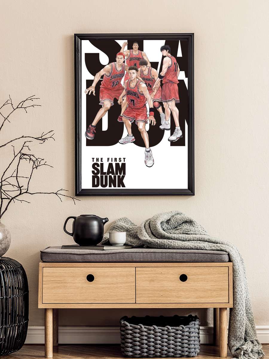 THE FIRST SLAM DUNK Film Tablo Siyah Çerçeveli Film Poster Afiş Tablo
