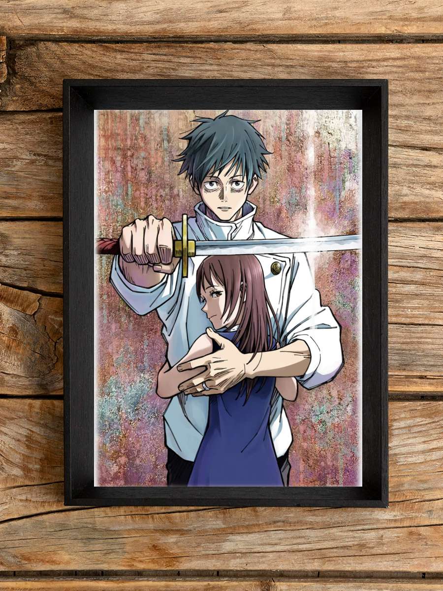 Jujutsu Kaisen 0 - 劇場版 呪術廻戦 0 Film Tablo Siyah Çerçeveli Film Poster Afiş Tablo