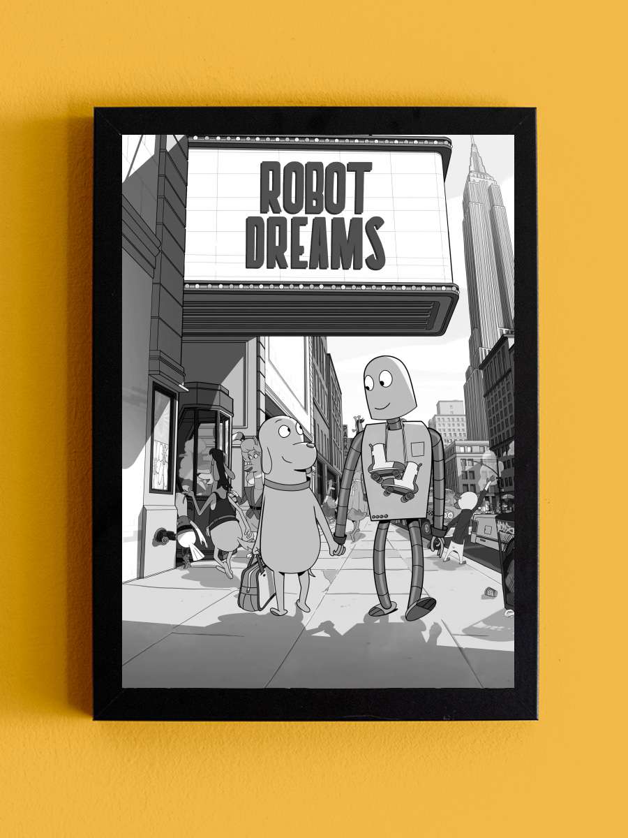Robot Düşleri - Robot Dreams Film Tablo Siyah Çerçeveli Film Poster Afiş Tablo - En İyi Fiyatlarla