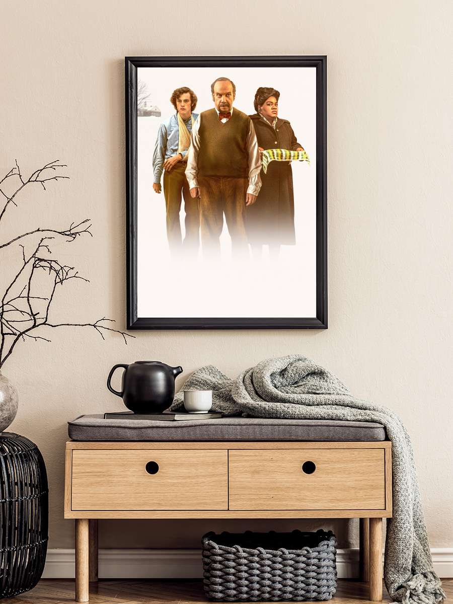 Geride Kalanlar - The Holdovers Film Tablo Siyah Çerçeveli Film Poster Afiş Tablo