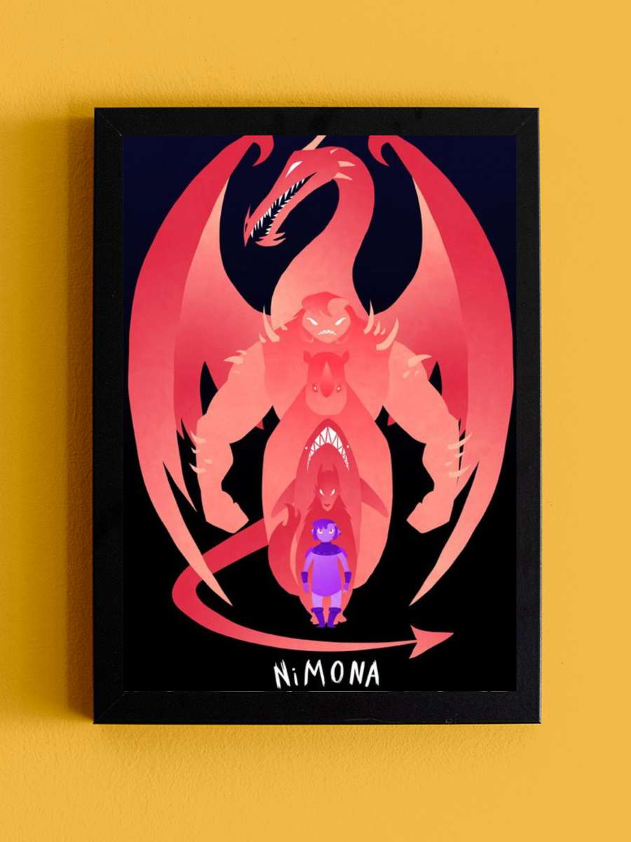 Nimona Film Tablo Siyah Çerçeveli Film Poster Afiş Tablo - En İyi Fiyatlarla