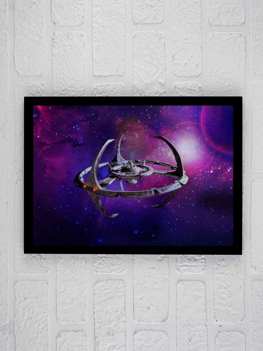 Star Trek: Deep Space Nine Dizi Tablo Siyah Çerçeveli Dizi Poster Duvar Tablo