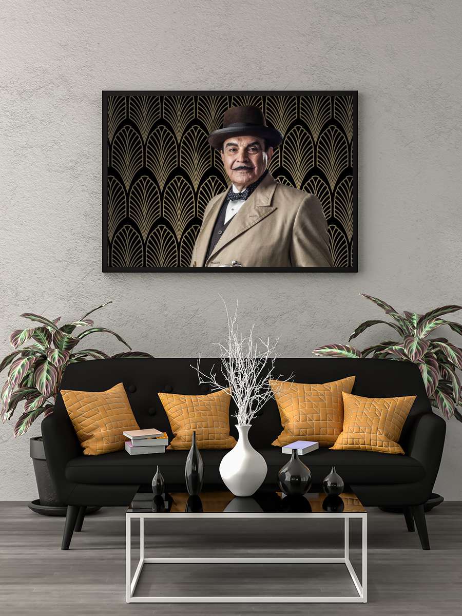 Herkül Puaro - Agatha Christie's Poirot Dizi Tablo Siyah Çerçeveli Dizi Poster Duvar Tablo