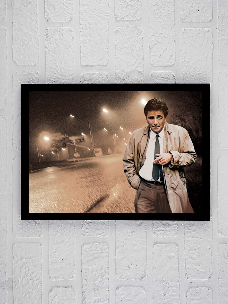 Columbo Dizi Tablo Siyah Çerçeveli Dizi Poster Duvar Tablo