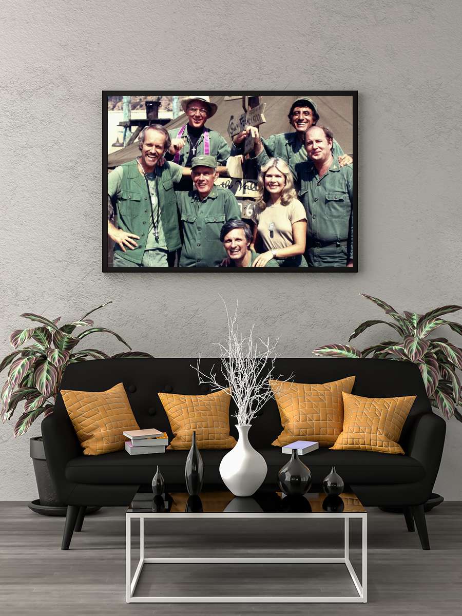 M*A*S*H Dizi Tablo Siyah Çerçeveli Dizi Poster Duvar Tablo