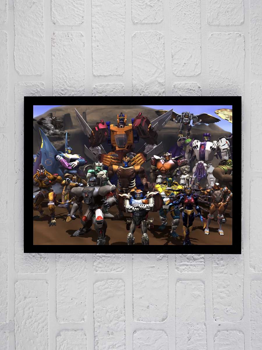 Beast Wars: Transformers Dizi Tablo Siyah Çerçeveli Dizi Poster Duvar Tablo