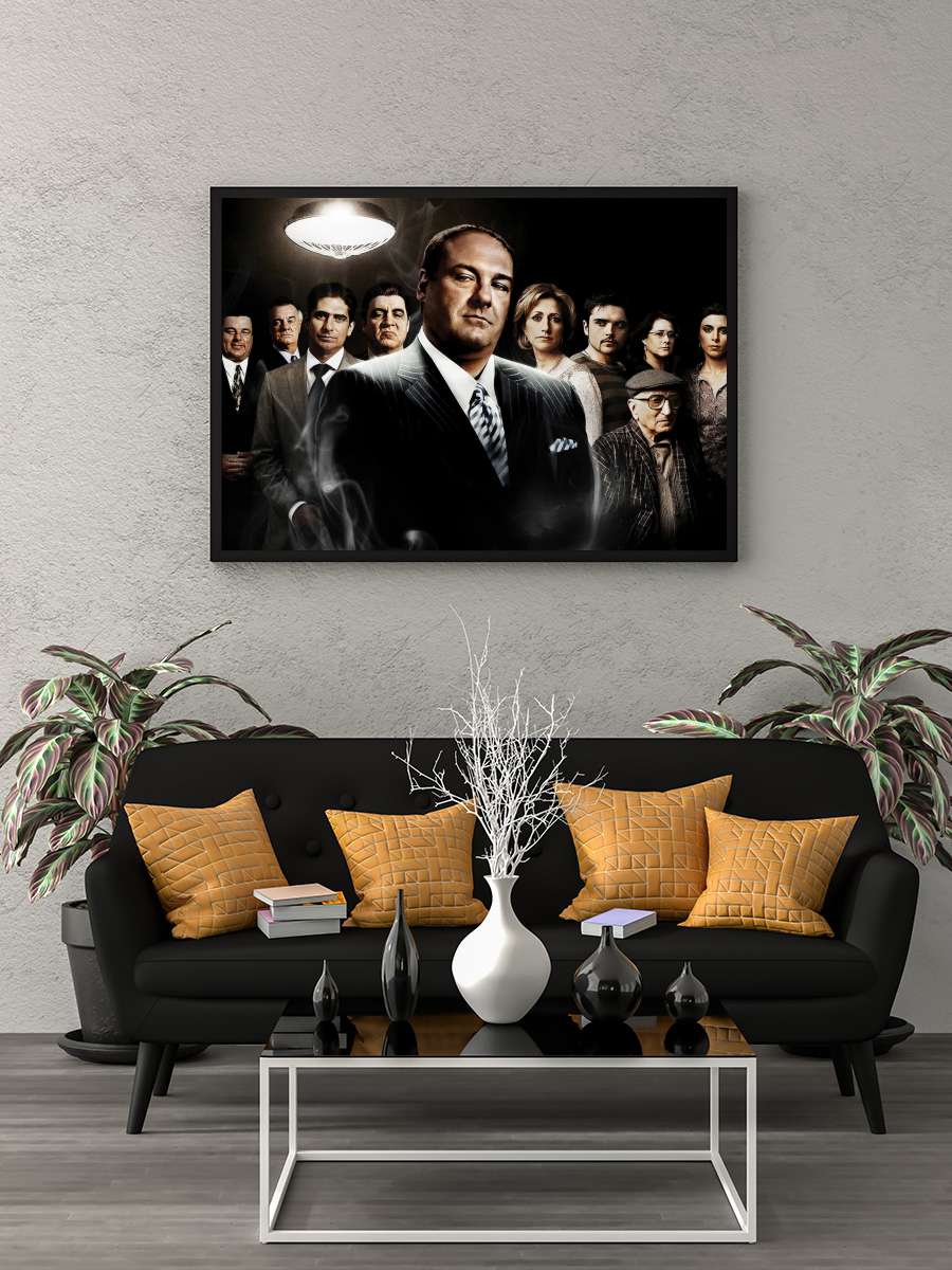 The Sopranos Dizi Tablo Siyah Çerçeveli Dizi Poster Duvar Tablo