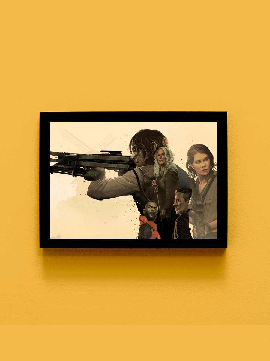 The Walking Dead Dizi Tablo Siyah Çerçeveli Dizi Poster Duvar Tablo - En İyi Fiyatlarla