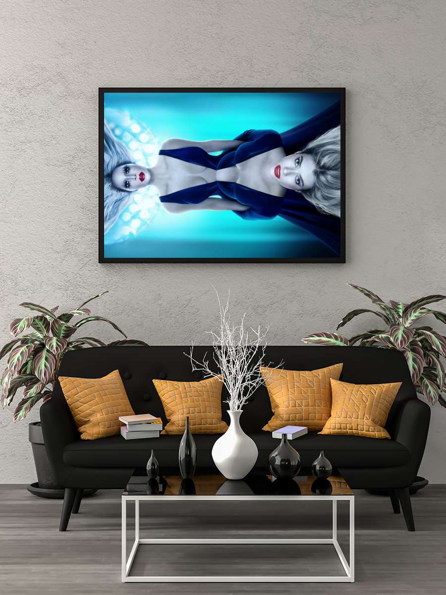 American Horror Story Dizi Tablo Siyah Çerçeveli Dizi Poster Duvar Tablo