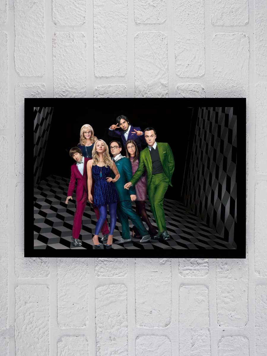 The Big Bang Theory Dizi Tablo Siyah Çerçeveli Dizi Poster Duvar Tablo