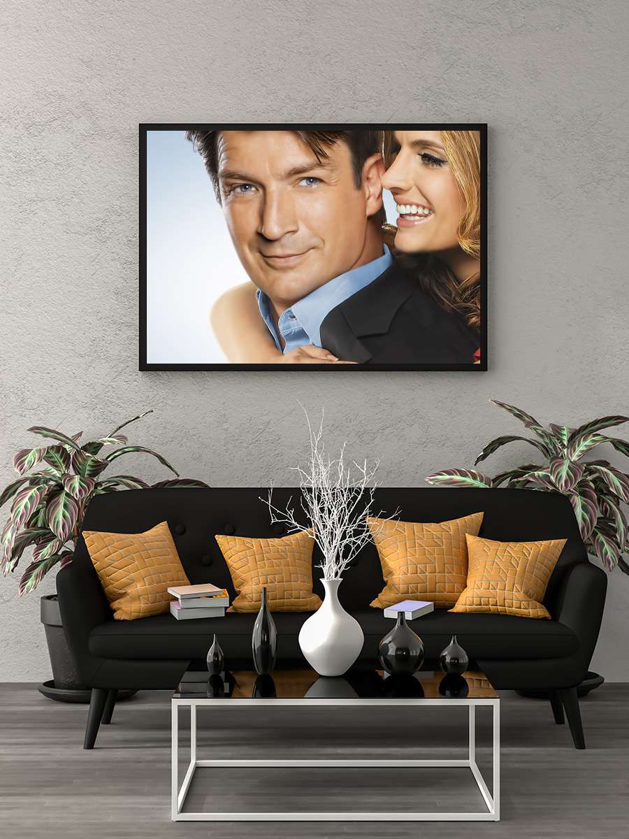 Castle Dizi Tablo Siyah Çerçeveli Dizi Poster Duvar Tablo