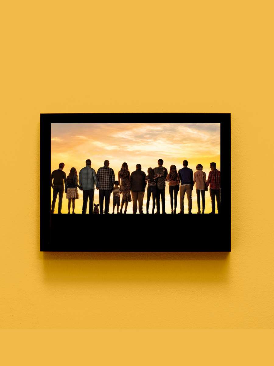 Modern Family Dizi Tablo Siyah Çerçeveli Dizi Poster Duvar Tablo