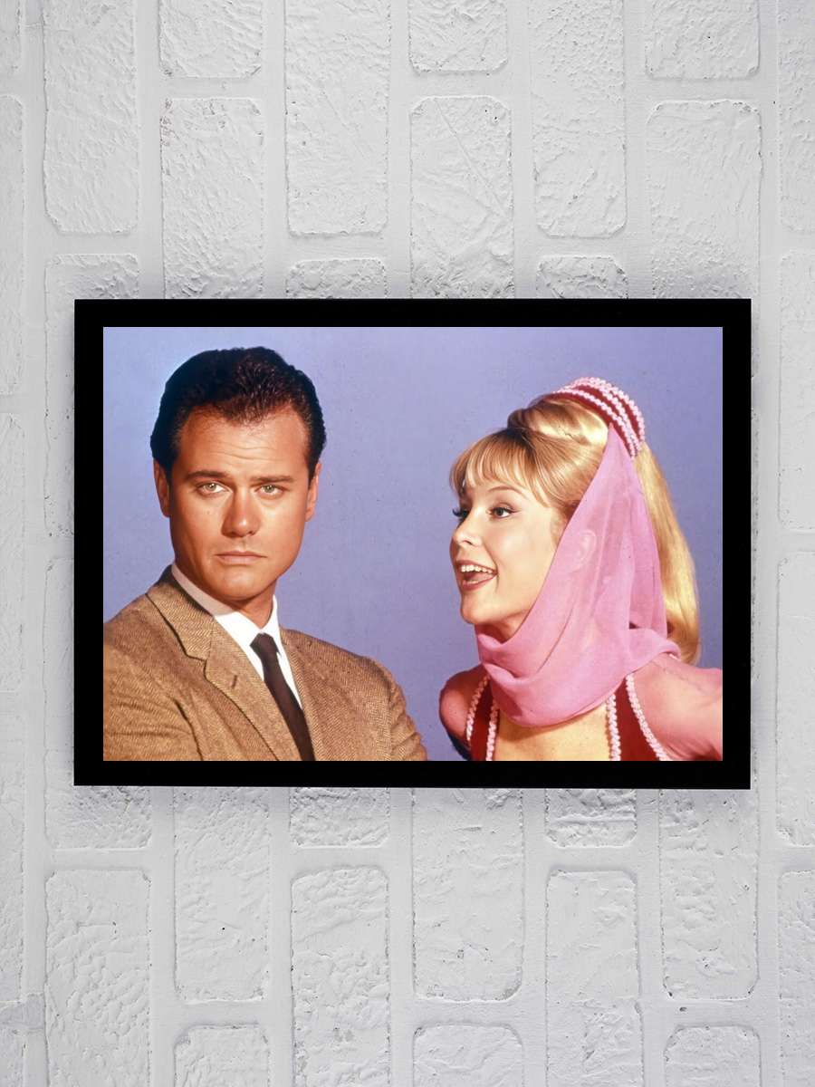 I Dream of Jeannie Dizi Tablo Siyah Çerçeveli Dizi Poster Duvar Tablo