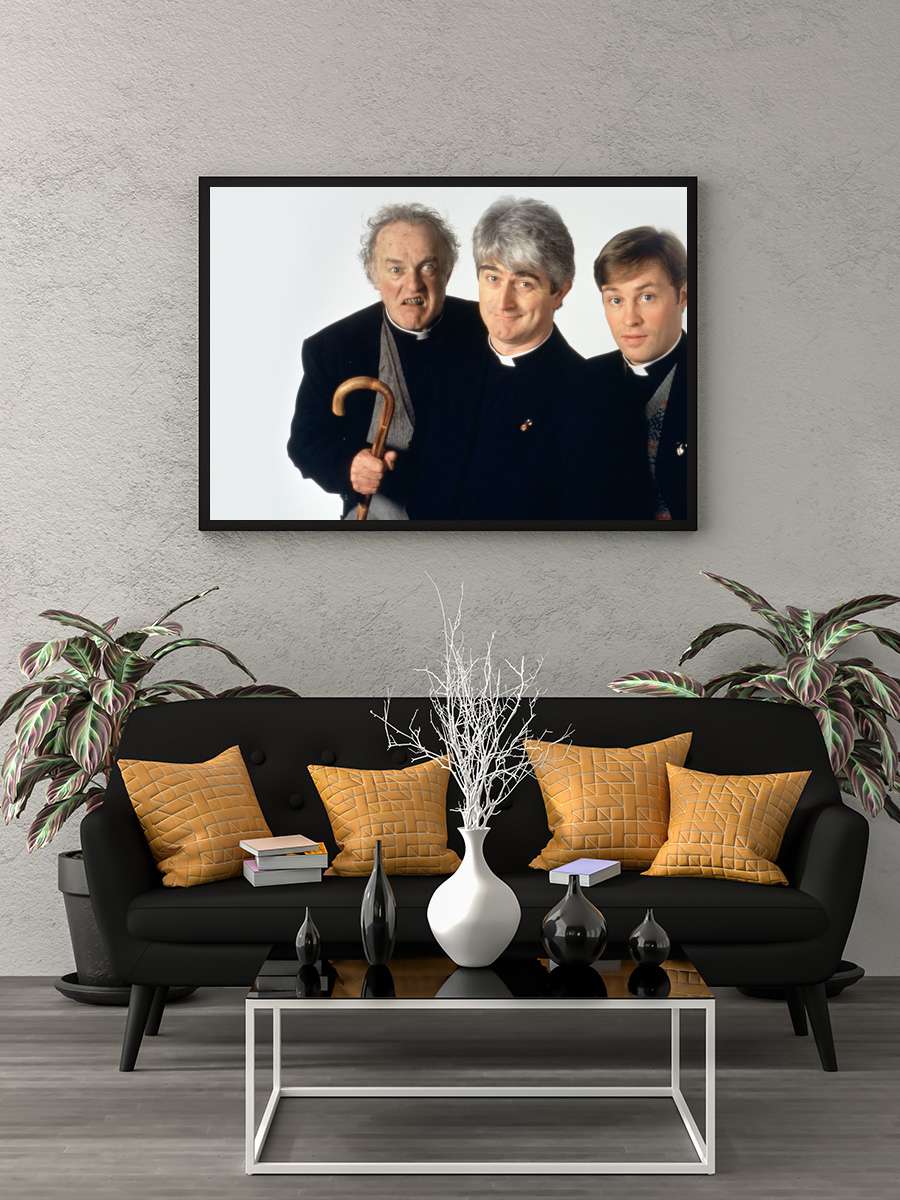 Father Ted Dizi Tablo Siyah Çerçeveli Dizi Poster Duvar Tablo