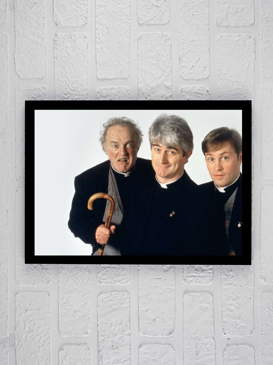 Father Ted Dizi Tablo Siyah Çerçeveli Dizi Poster Duvar Tablo