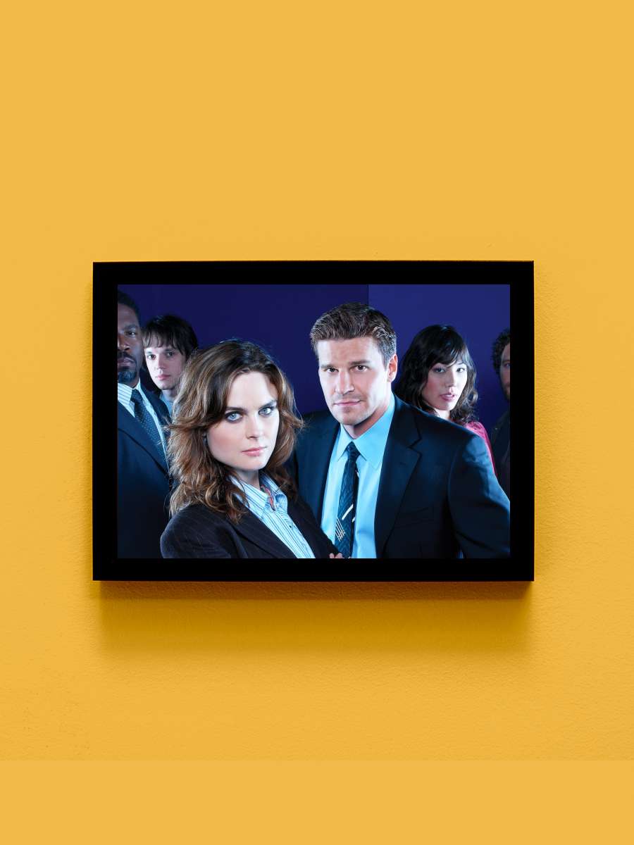 Bones Dizi Tablo Siyah Çerçeveli Dizi Poster Duvar Tablo
