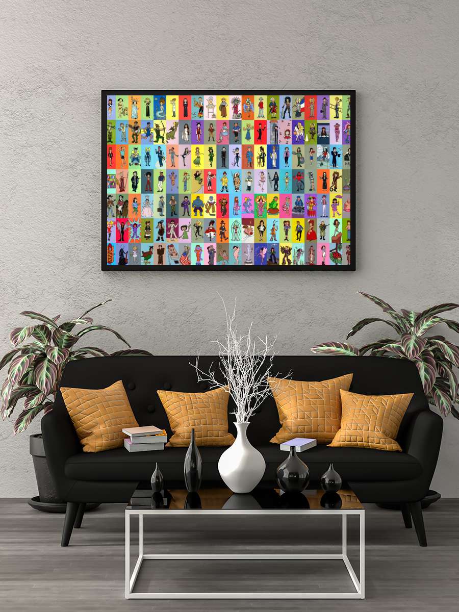 Daria Dizi Tablo Siyah Çerçeveli Dizi Poster Duvar Tablo