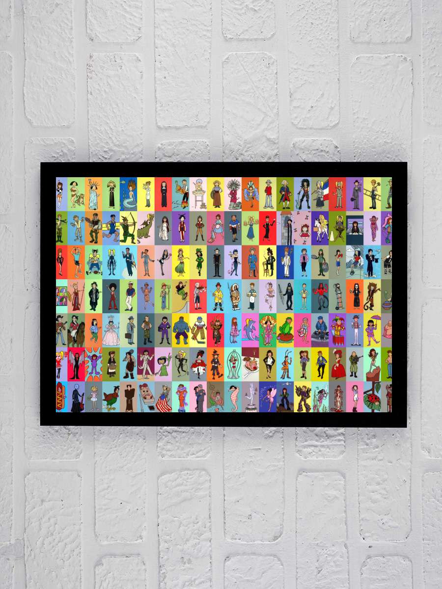 Daria Dizi Tablo Siyah Çerçeveli Dizi Poster Duvar Tablo