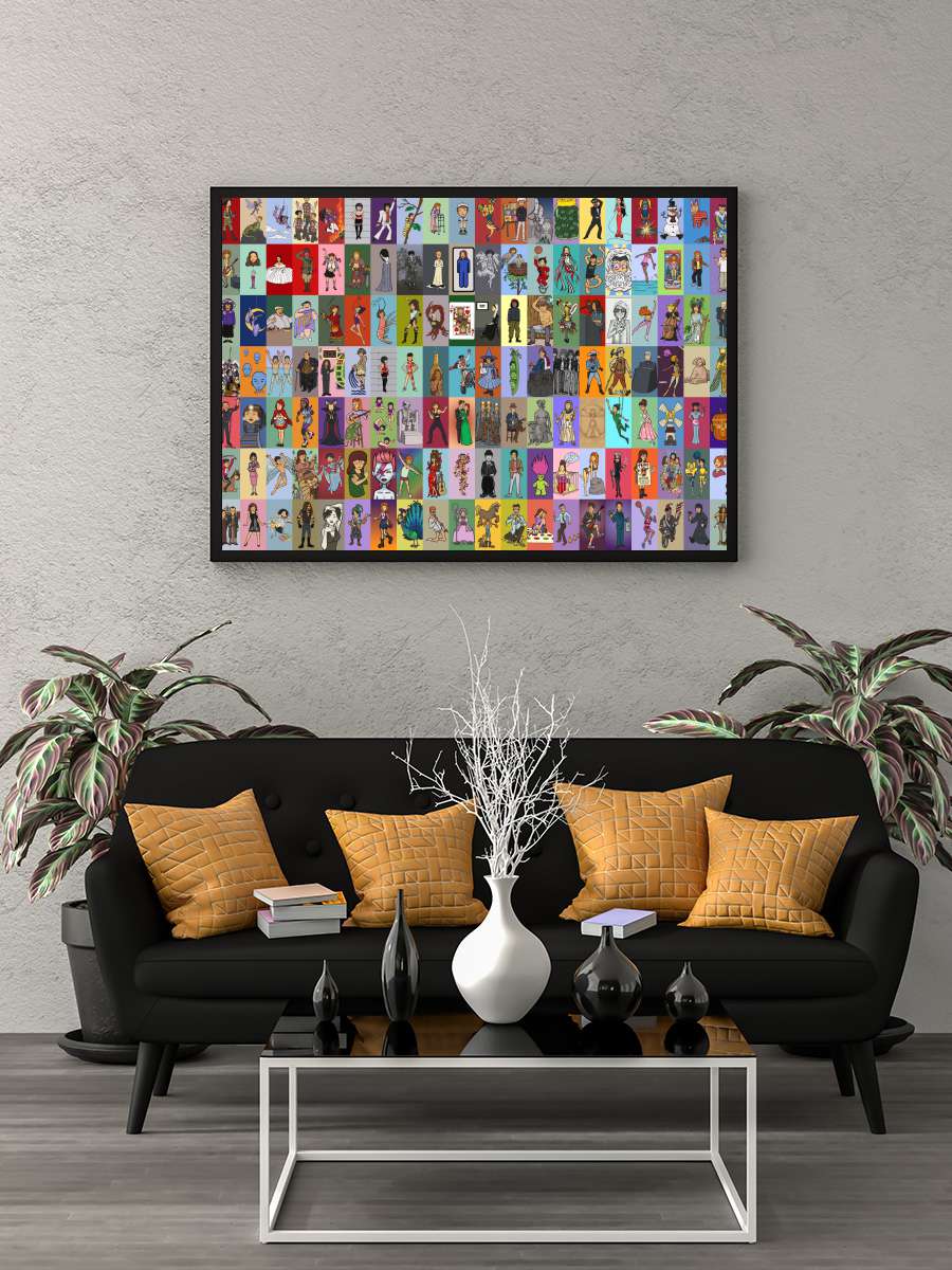 Daria Dizi Tablo Siyah Çerçeveli Dizi Poster Duvar Tablo