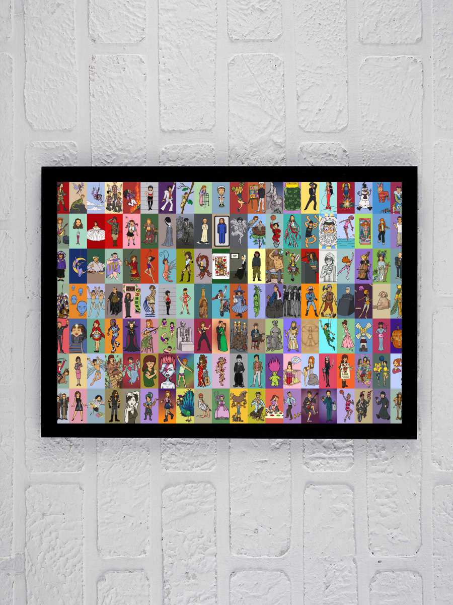 Daria Dizi Tablo Siyah Çerçeveli Dizi Poster Duvar Tablo