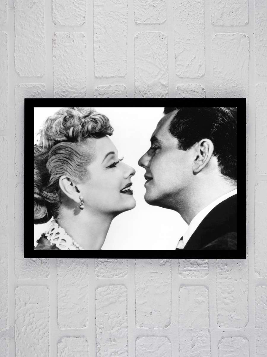 I Love Lucy Dizi Tablo Siyah Çerçeveli Dizi Poster Duvar Tablo