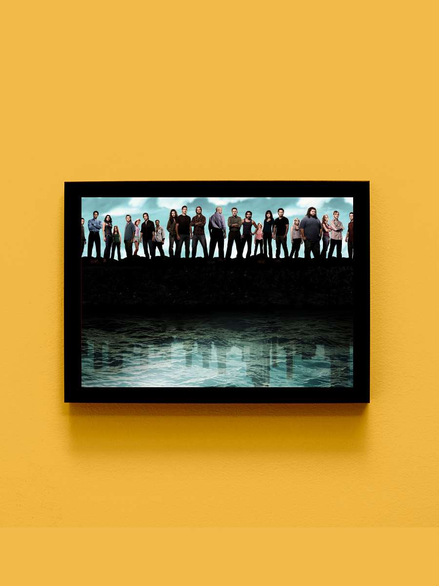 Lost Dizi Tablo Siyah Çerçeveli Dizi Poster Duvar Tablo - En İyi Fiyatlarla