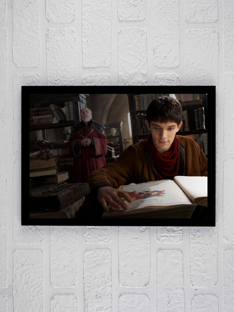 Merlin Dizi Tablo Siyah Çerçeveli Dizi Poster Duvar Tablo