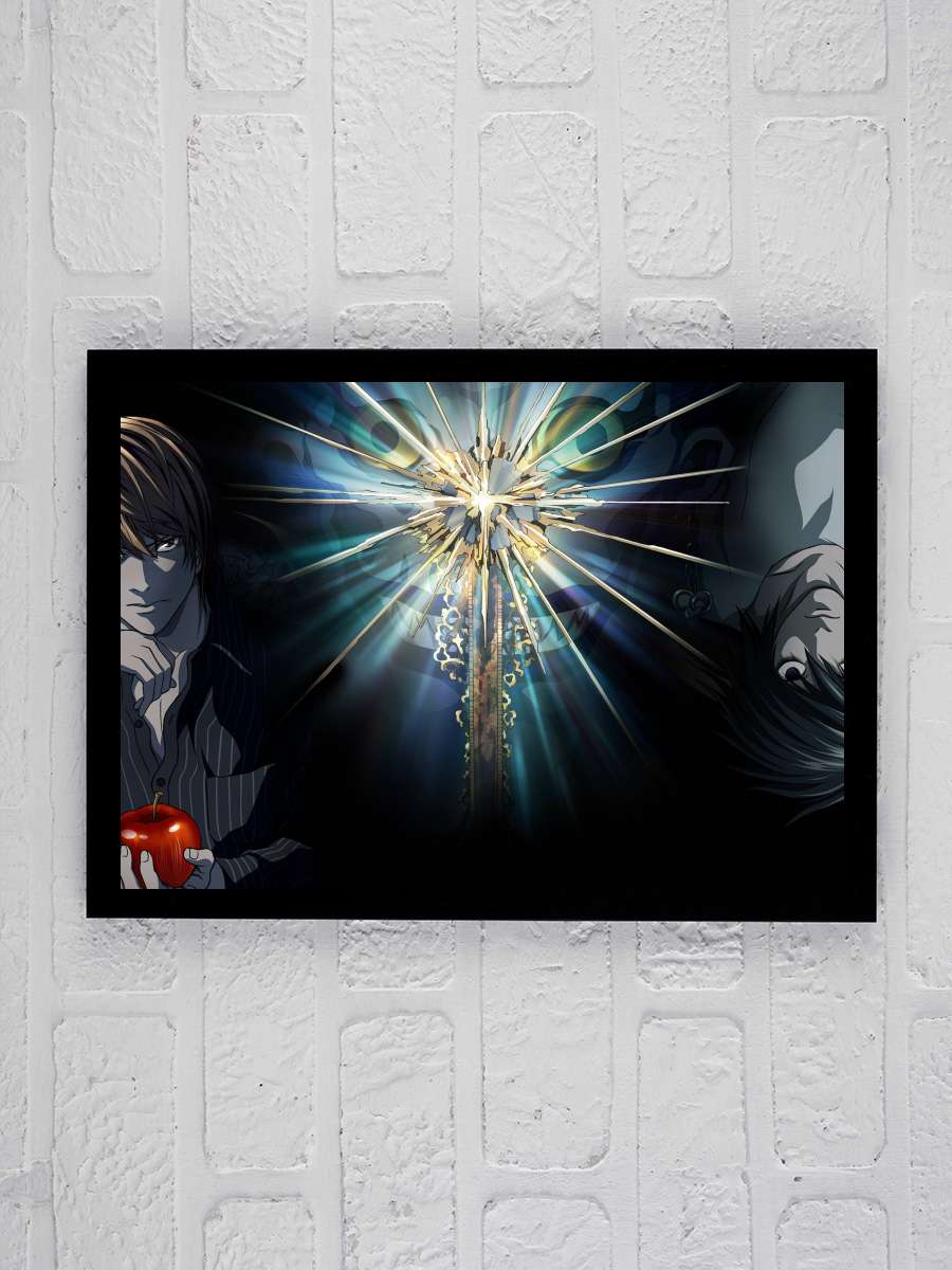 Ölüm Defteri - DEATH NOTE Dizi Tablo Siyah Çerçeveli Dizi Poster Duvar Tablo