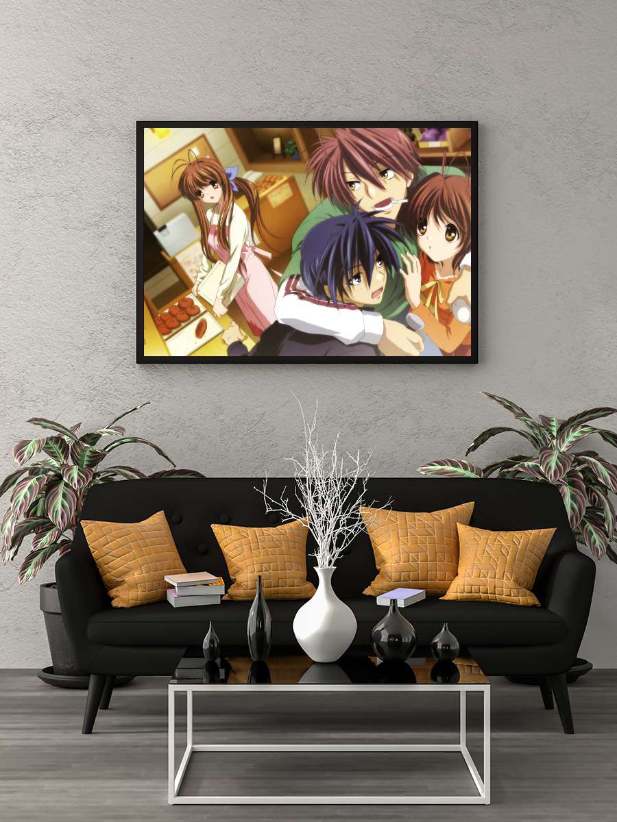 CLANNAD Dizi Tablo Siyah Çerçeveli Dizi Poster Duvar Tablo