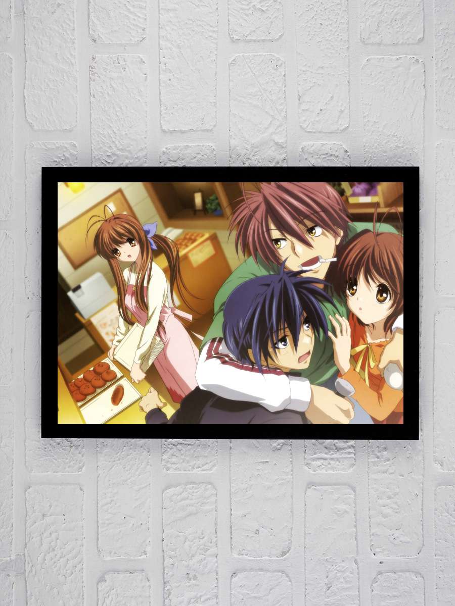 CLANNAD Dizi Tablo Siyah Çerçeveli Dizi Poster Duvar Tablo