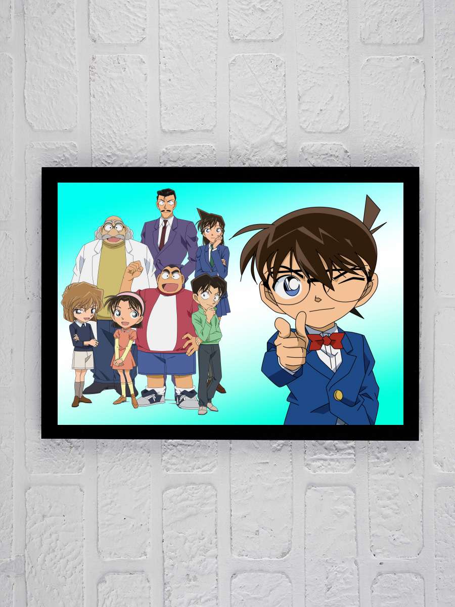 Dedektif Konan - 名探偵コナン Dizi Tablo Siyah Çerçeveli Dizi Poster Duvar Tablo