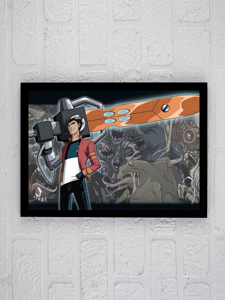 Generator Rex Dizi Tablo Siyah Çerçeveli Dizi Poster Duvar Tablo