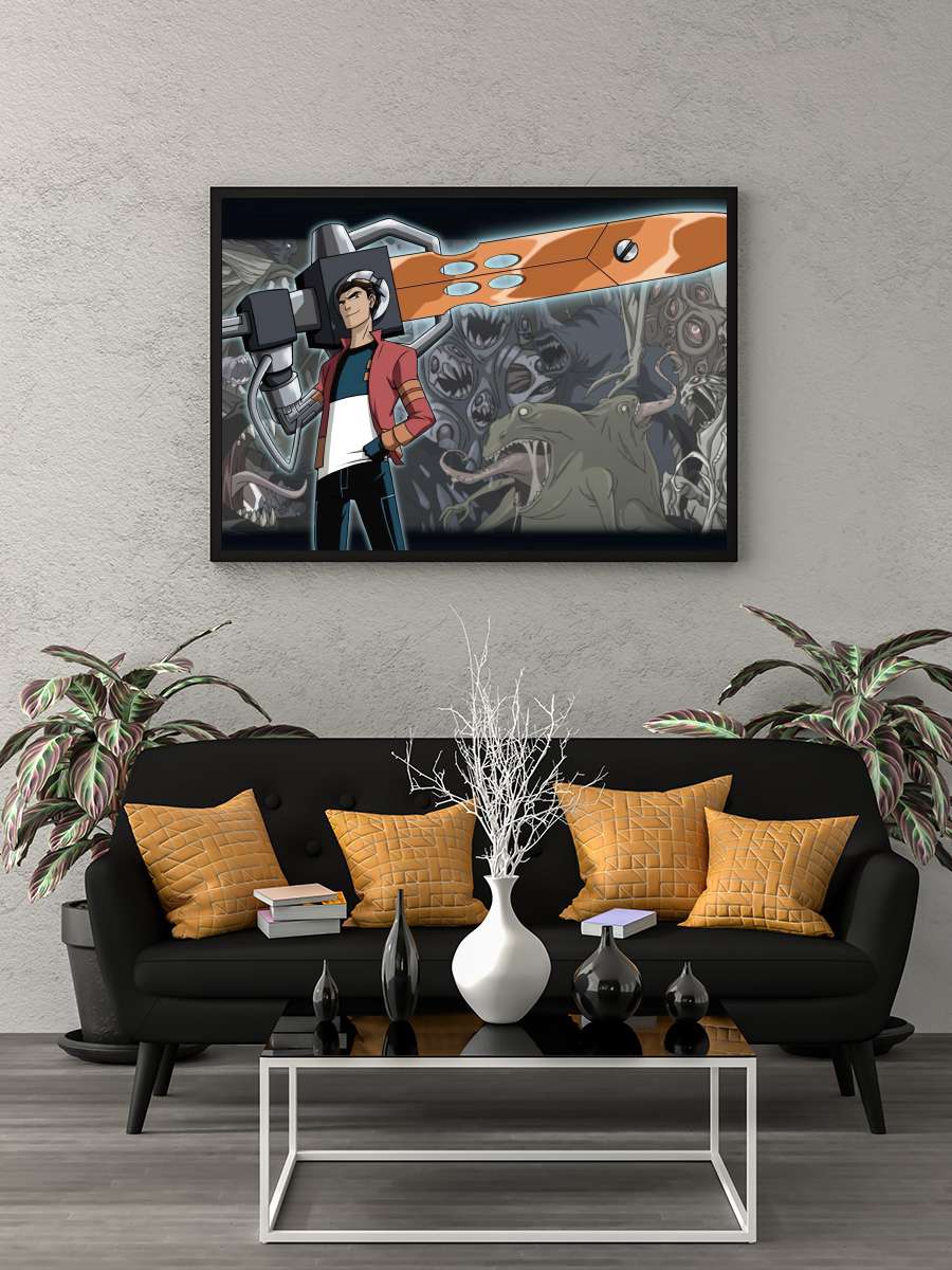 Generator Rex Dizi Tablo Siyah Çerçeveli Dizi Poster Duvar Tablo