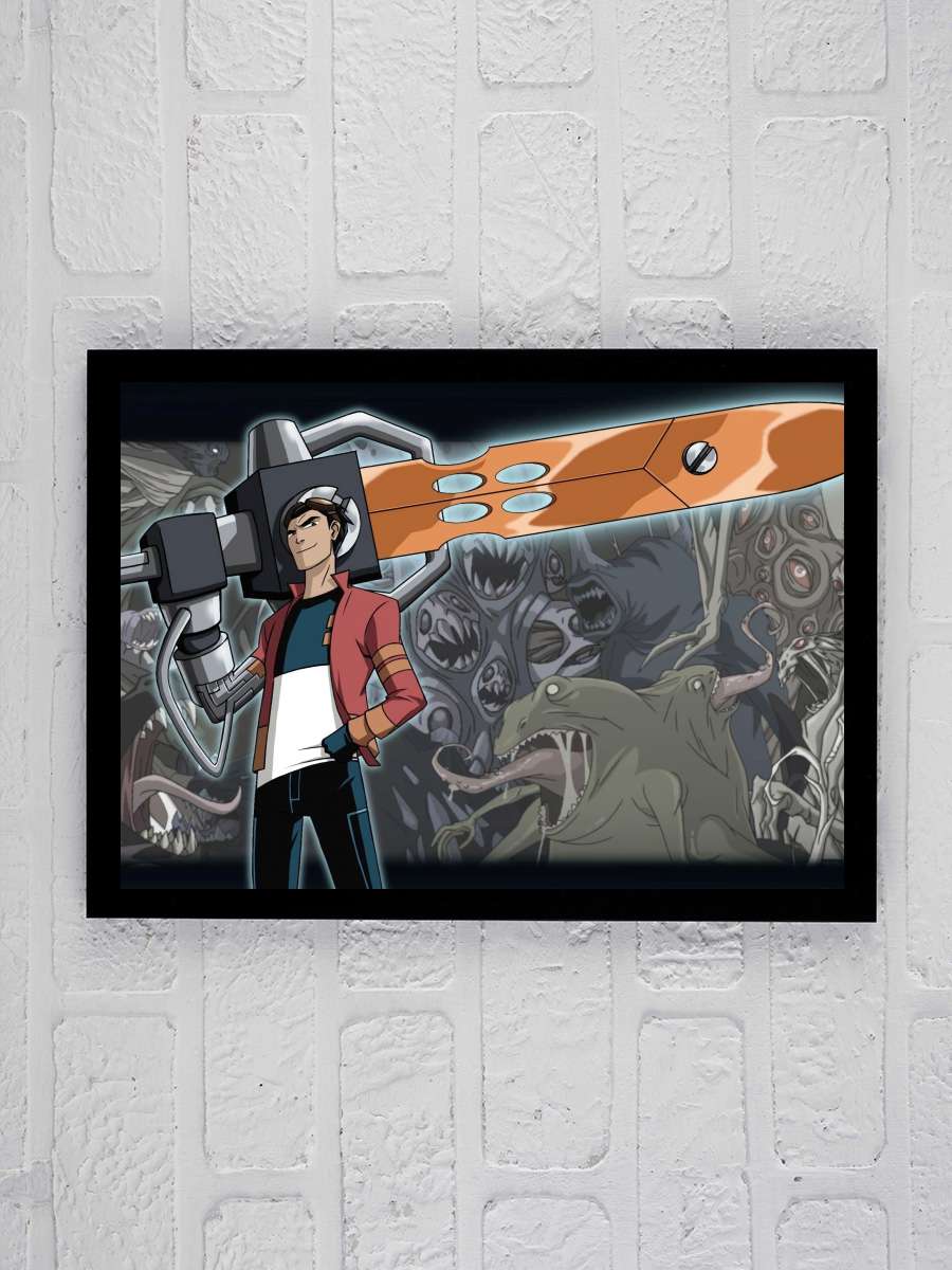 Generator Rex Dizi Tablo Siyah Çerçeveli Dizi Poster Duvar Tablo