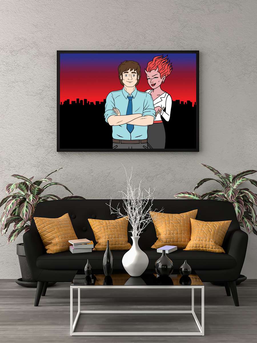 Ugly Americans Dizi Tablo Siyah Çerçeveli Dizi Poster Duvar Tablo