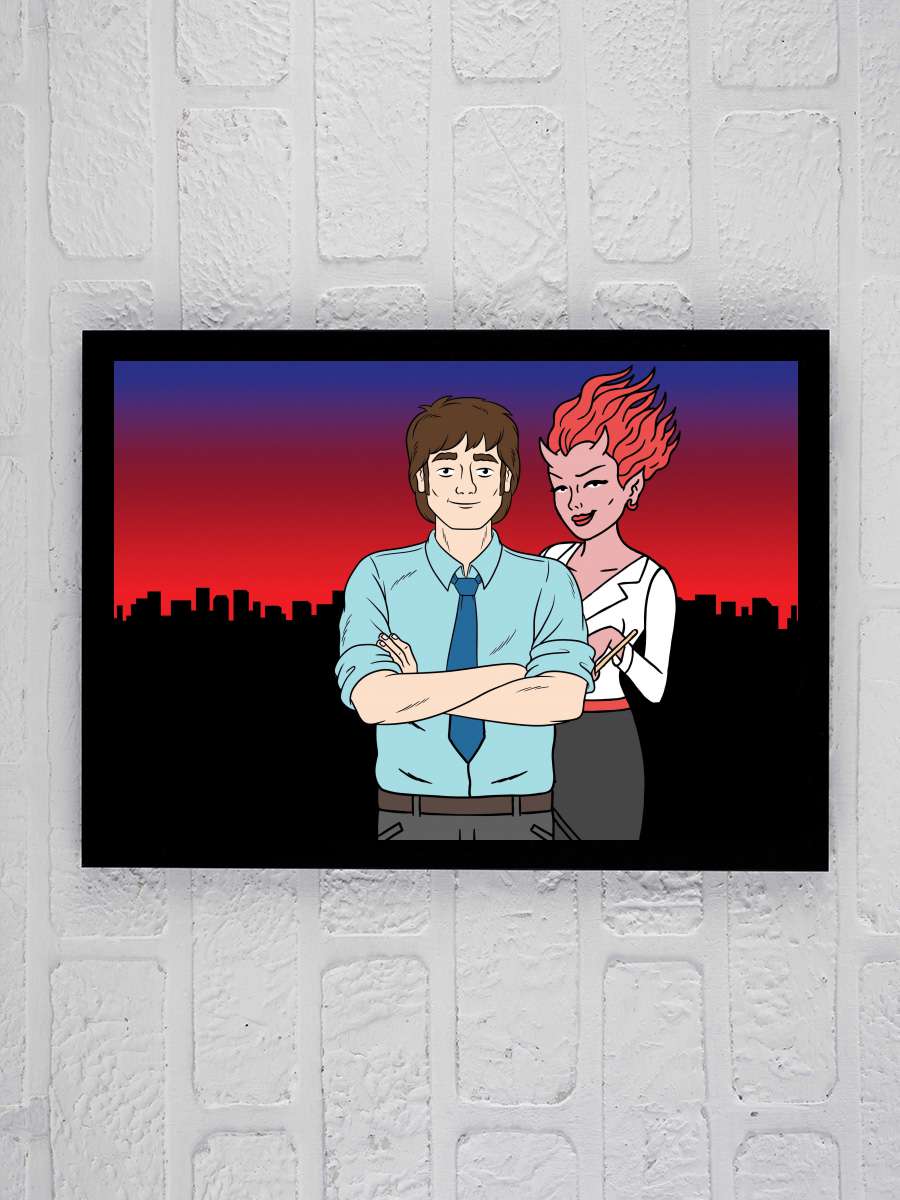 Ugly Americans Dizi Tablo Siyah Çerçeveli Dizi Poster Duvar Tablo