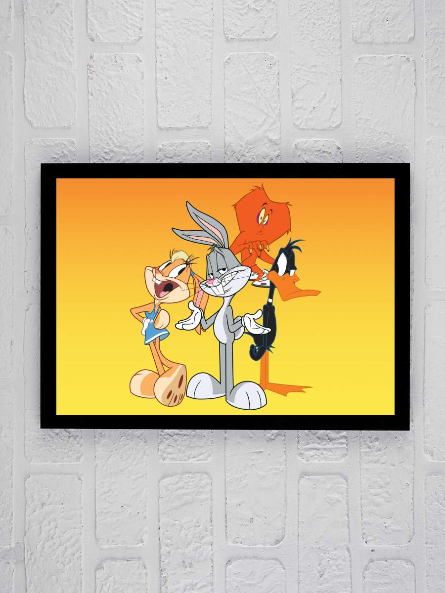 The Looney Tunes Show Dizi Tablo Siyah Çerçeveli Dizi Poster Duvar Tablo