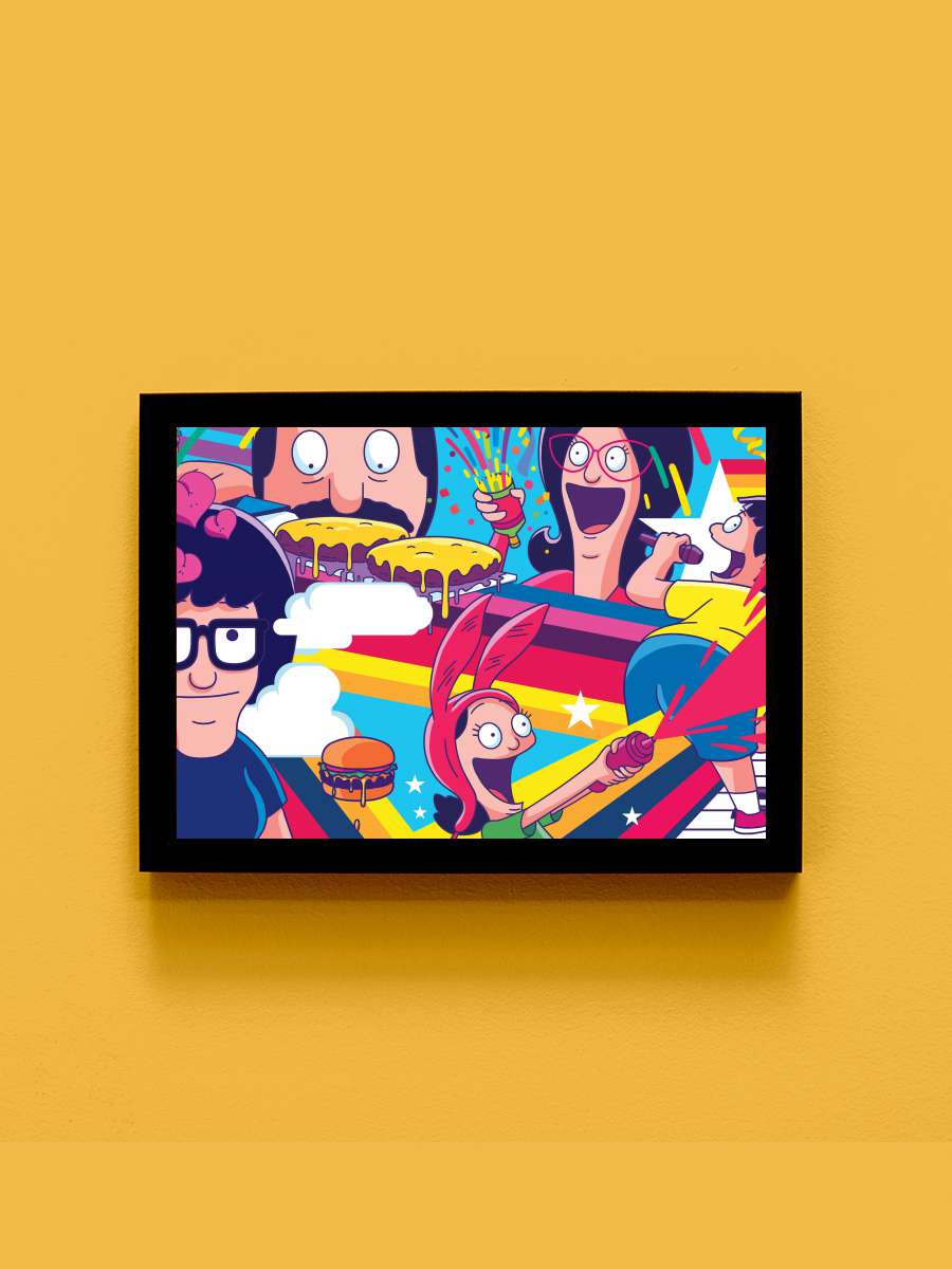 Bob's Burgers Dizi Tablo Siyah Çerçeveli Dizi Poster Duvar Tablo