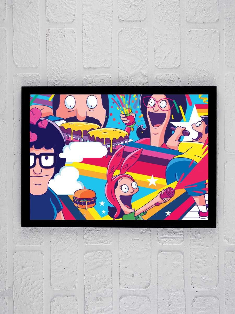 Bob's Burgers Dizi Tablo Siyah Çerçeveli Dizi Poster Duvar Tablo