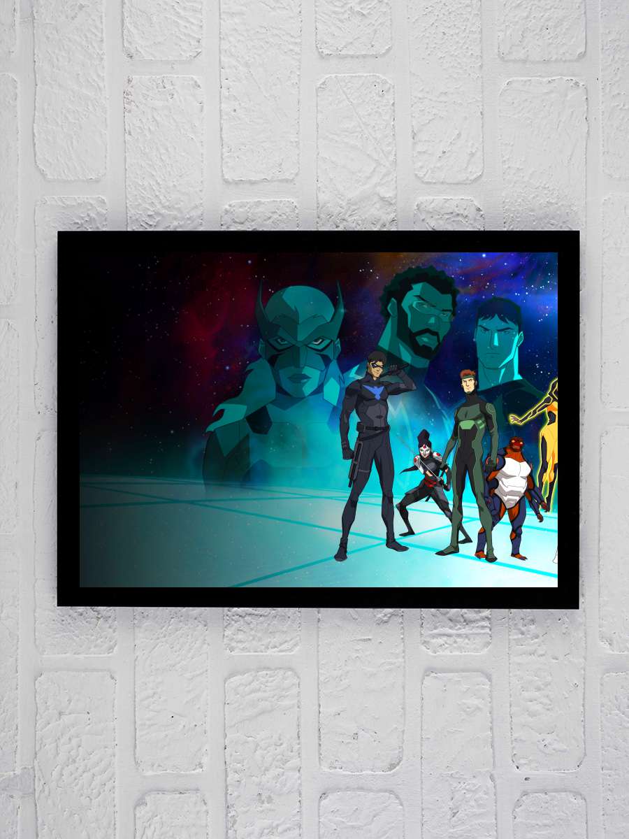 Genç Kahramanlar - Young Justice Dizi Tablo Siyah Çerçeveli Dizi Poster Duvar Tablo