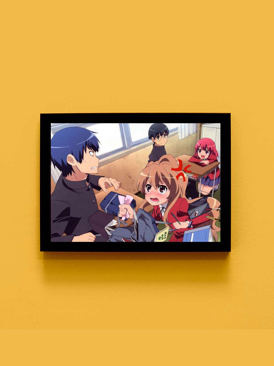Toradora - とらドラ！ Dizi Tablo Siyah Çerçeveli Dizi Poster Duvar Tablo - En İyi Fiyatlarla