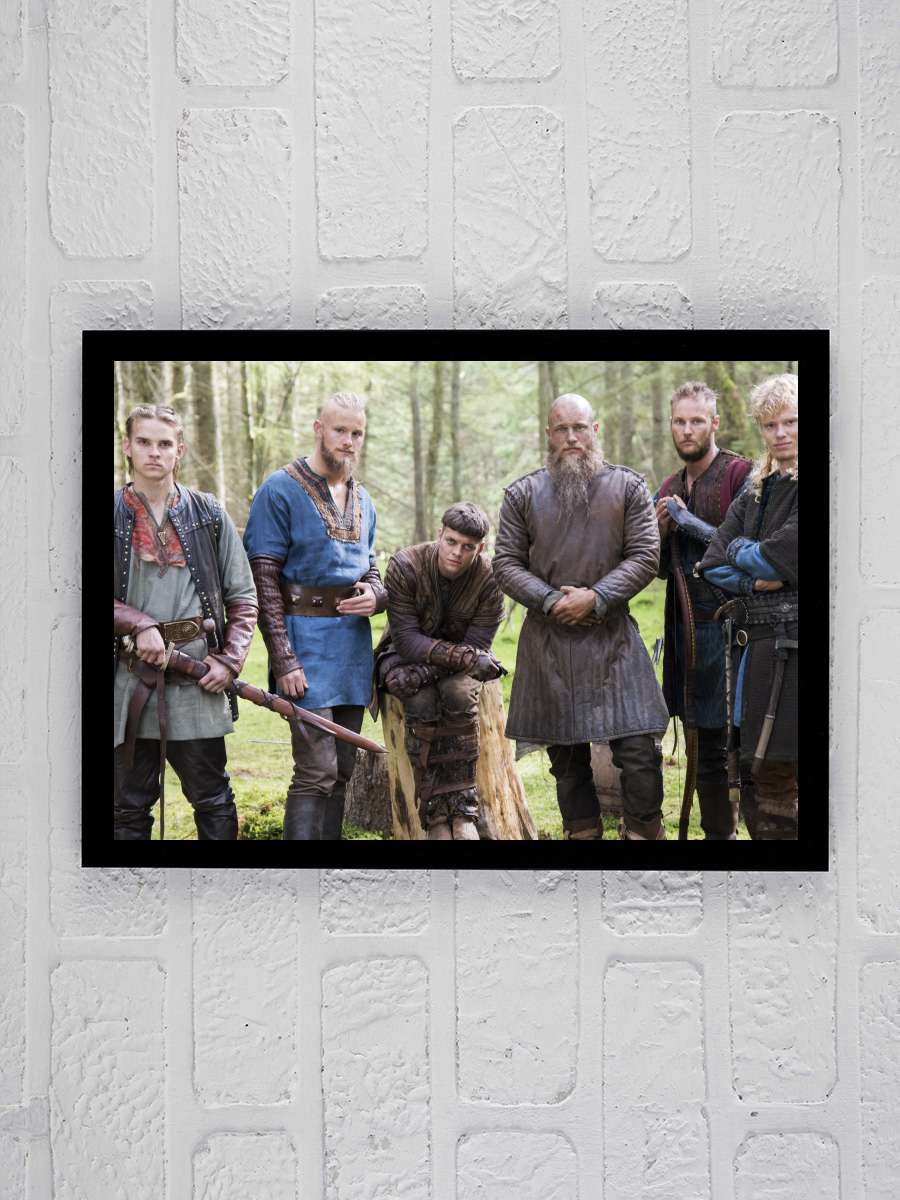 Vikingler - Vikings Dizi Tablo Siyah Çerçeveli Dizi Poster Duvar Tablo