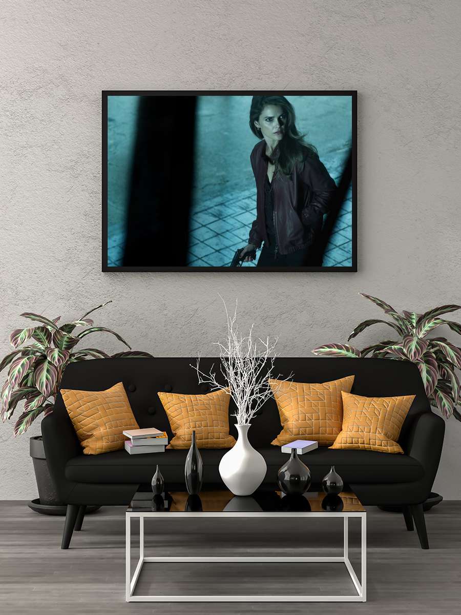 The Americans Dizi Tablo Siyah Çerçeveli Dizi Poster Duvar Tablo