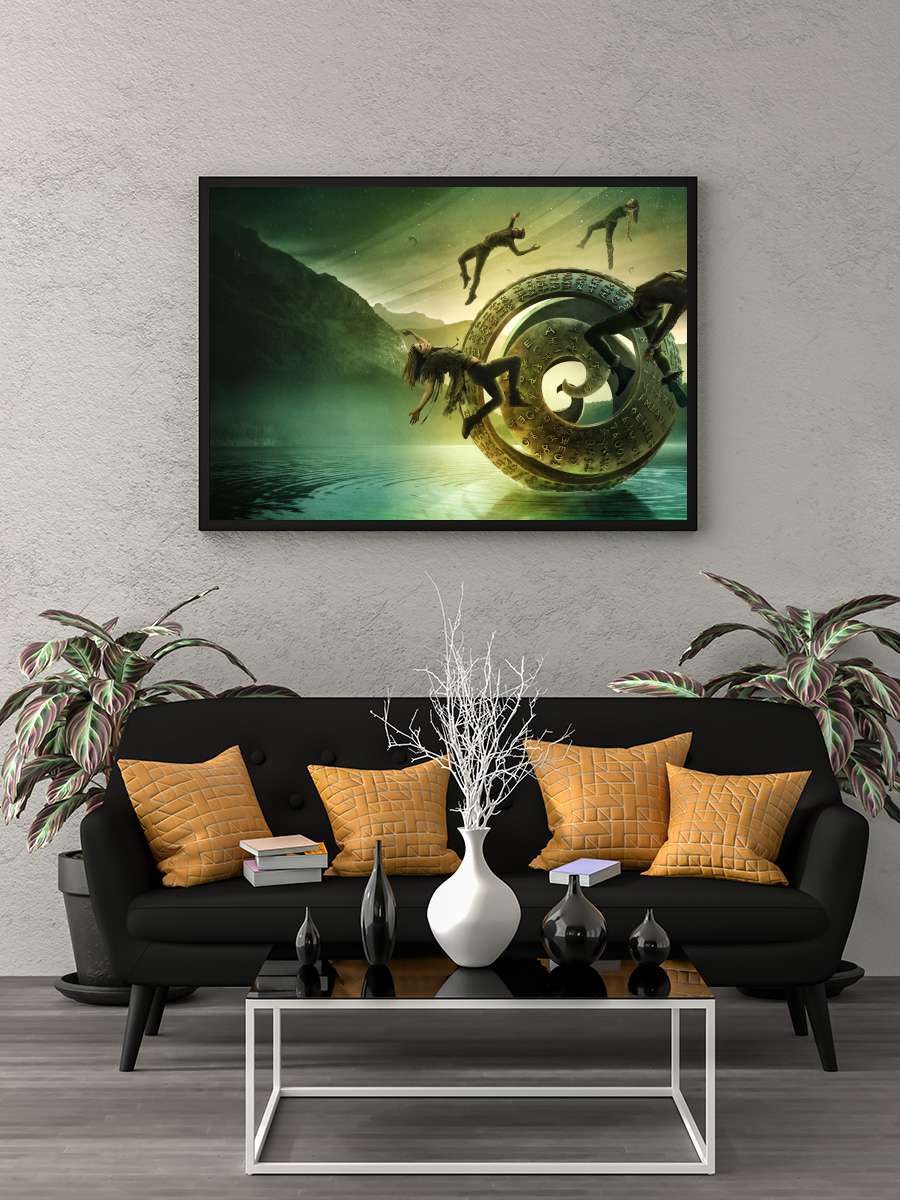 The 100 Dizi Tablo Siyah Çerçeveli Dizi Poster Duvar Tablo