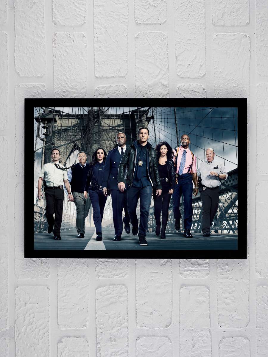 Brooklyn Nine-Nine Dizi Tablo Siyah Çerçeveli Dizi Poster Duvar Tablo