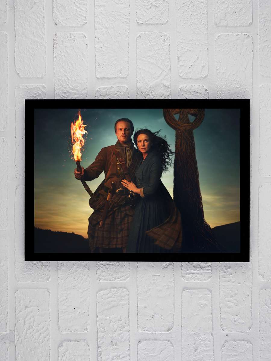 Outlander Dizi Tablo Siyah Çerçeveli Dizi Poster Duvar Tablo