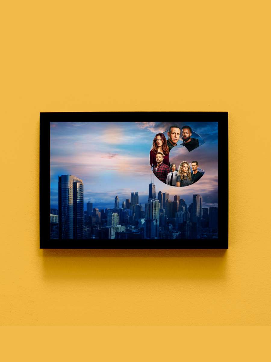 Chicago P.D. Dizi Tablo Siyah Çerçeveli Dizi Poster Duvar Tablo - En İyi Fiyatlarla